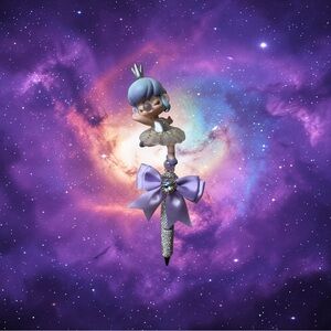 Purple Princess Pen with Bow